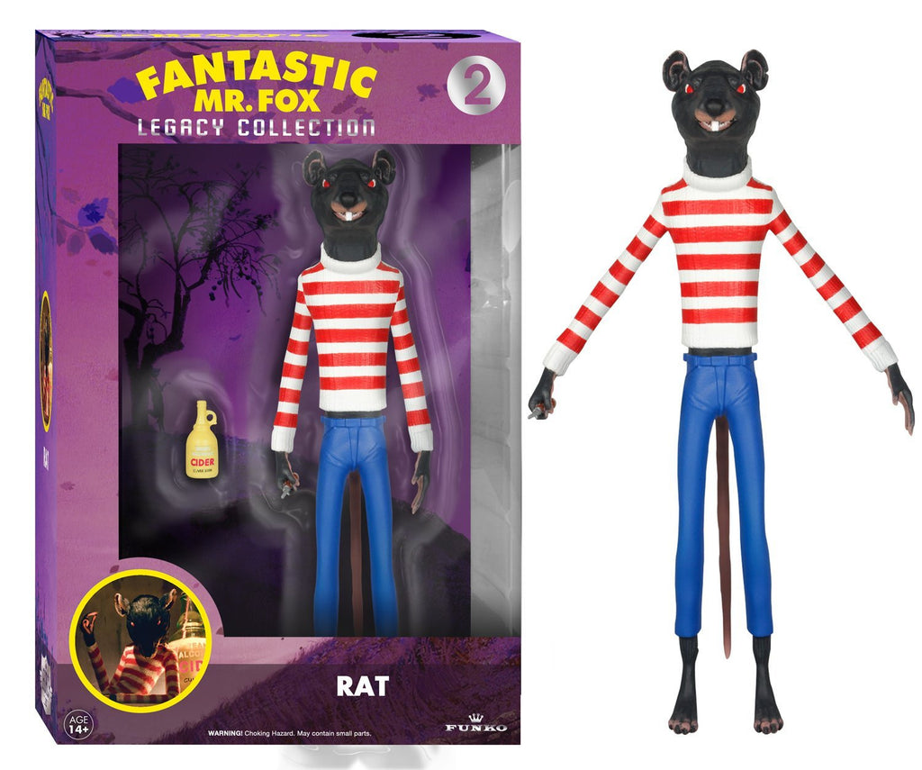 Fantastic Mr. Fox Funko Legacy 6" Action Figure Rat - Wes-Anderson.com
