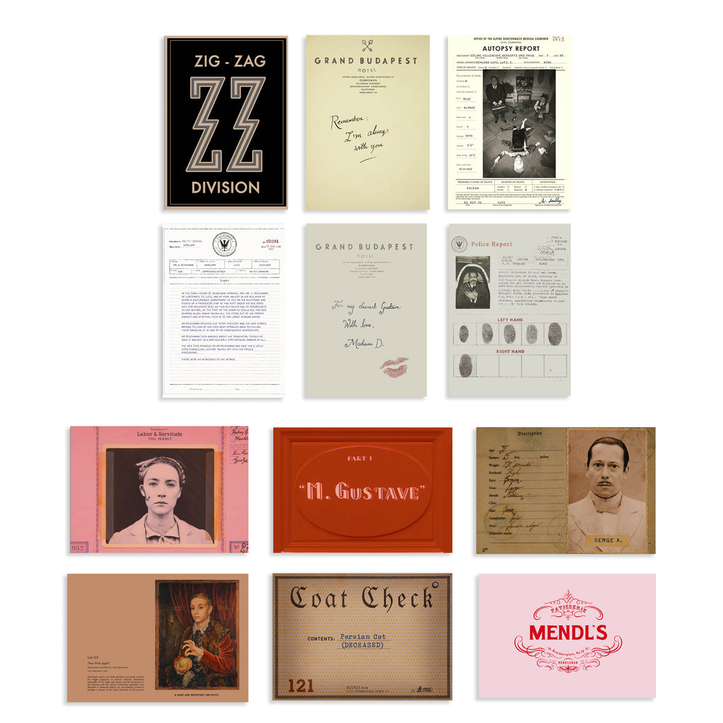The Grand Budapest Hotel Card Set