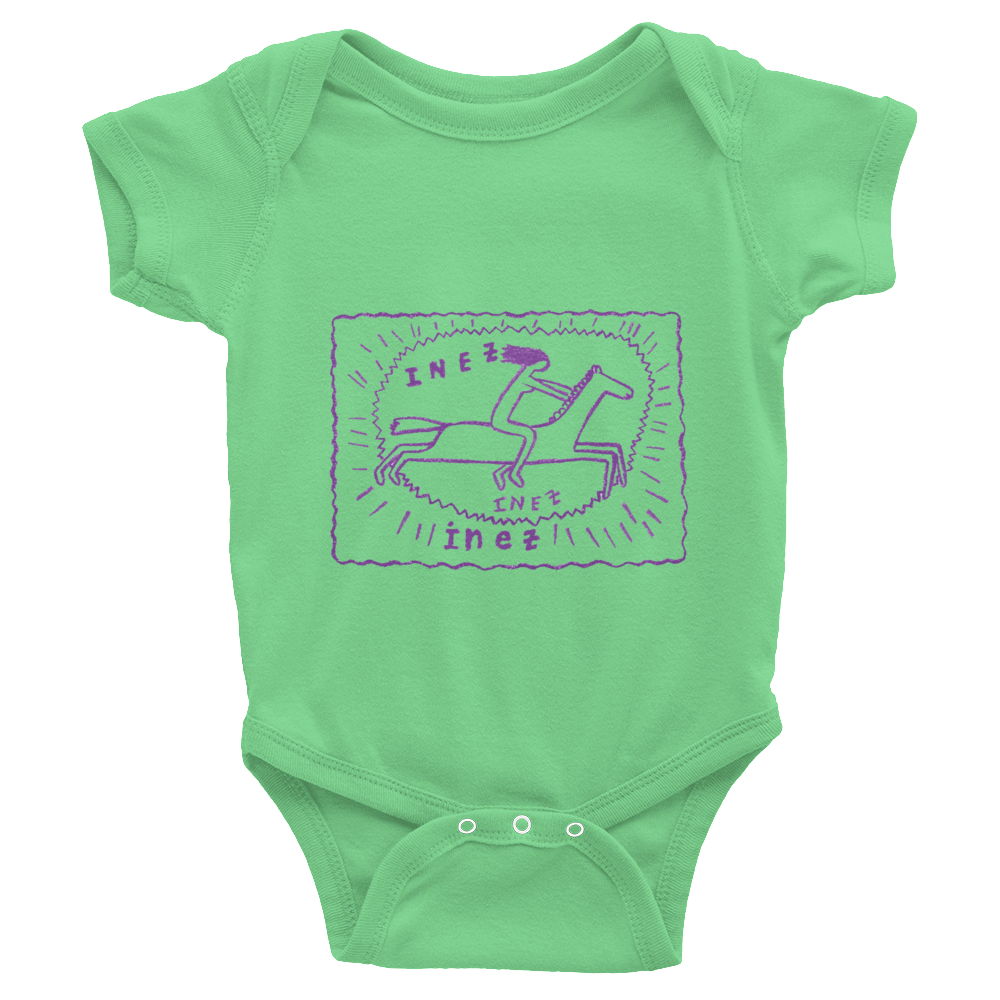 Inez Infant Baby Rib Short Sleeve Bottle Rocket - Wes-Anderson.com
