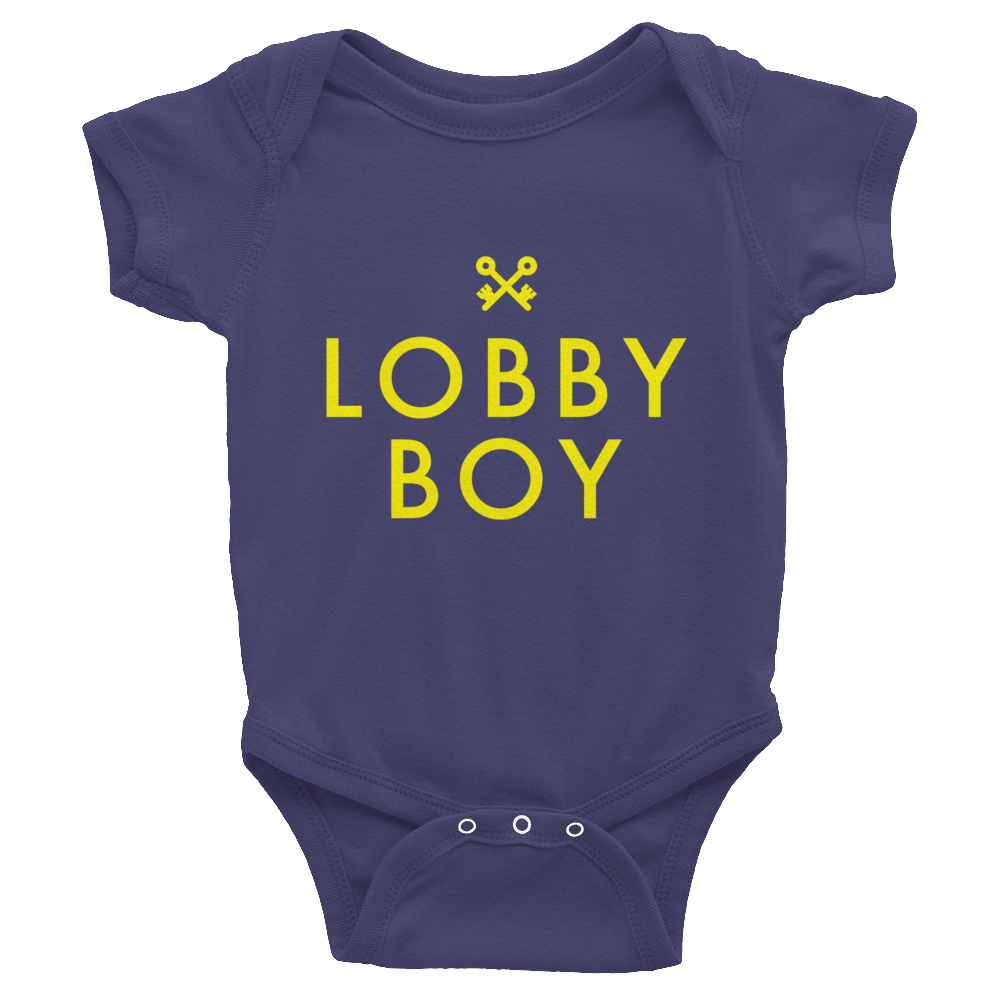 Lobby Boy Infant Baby Rib Short Sleeve - Wes-Anderson.com

