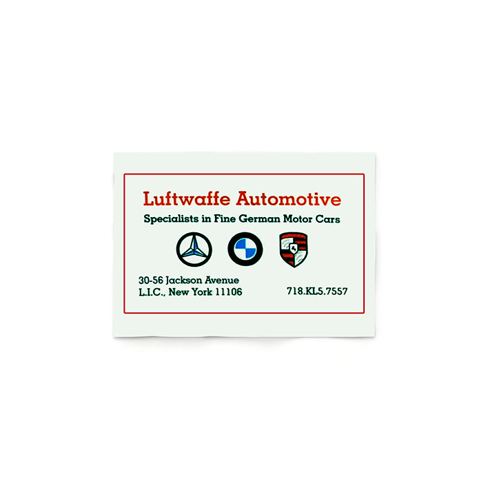 Luftwaffe Automotive Business Card