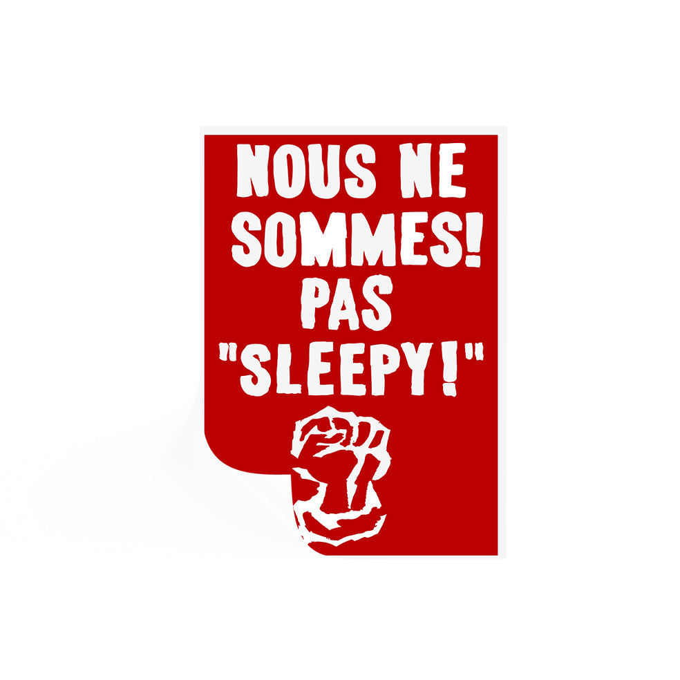 Nous Ne Sommes! Pas Sleepy! Poster