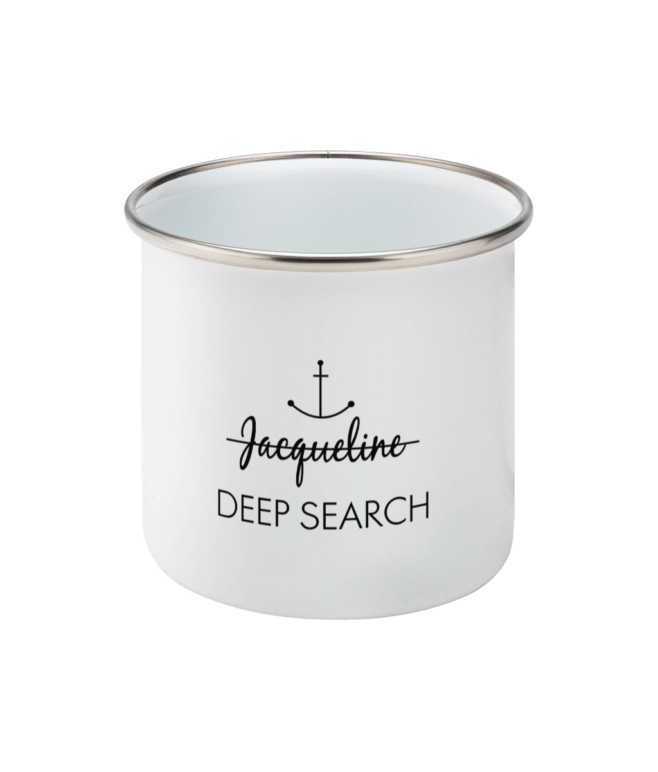 Jacqueline Deep Search Enamel Mug